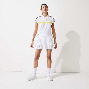 Lacoste SPORT Ultra Dry Pleated Tennis Skirt - Sukně Dámské Bílé | CZ-QR0QIo